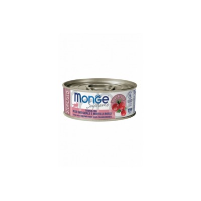 MONGE SUPREME STER. TONNO E MIRTILLI ROSSI 80GR