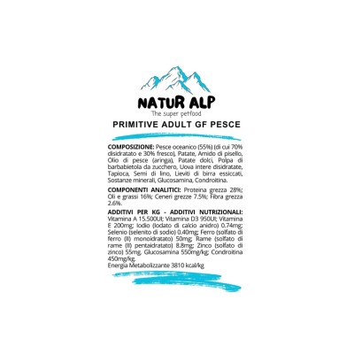 NATUR ALP PRIMITIVE ADULT GF PESCE 12KG