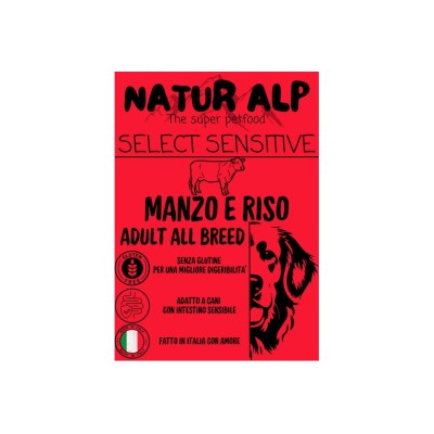 NATUR ALP SELECT SENSITIVE ADULT MANZO 12KG