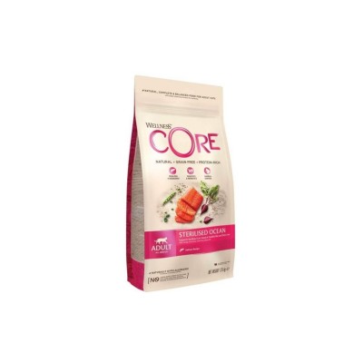 WELLNESS CORE CAT STERILISED OCEAN SALMONE 300GR
