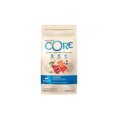 WELLNESS CORE CAT ADULT OCEAN TONNO E SALMONE 300GR