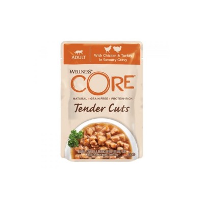 WELLNESS CORE TENDER CUTS POLLO E TACCHINO 85GR