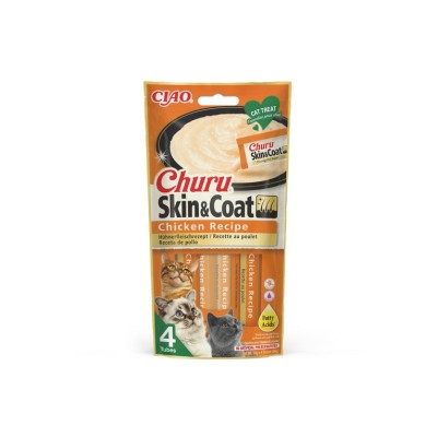 INABA CHURU POPS CREMY SKIN&COAT POLLO 14gx4 56GR