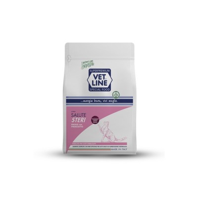 VETLINE CAT SALUTE STERI 800GR