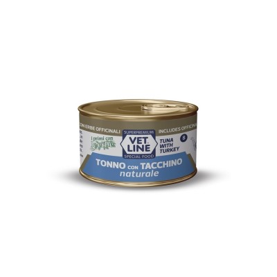 VETLINE CAT NATURALIS 8 TONNO E TACCHINO 70GR