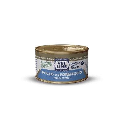 VETLINE CAT NATURALIS 15 POLLO E FORMAGGIO 70GR