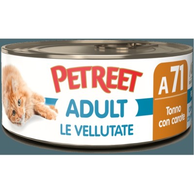 PETREET VELLUTATE A71 TONNO E CAROTE 70GR