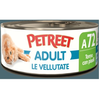 PETREET VELLUTATE A72 TONNO E PISELLI 70GR