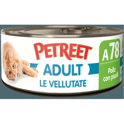 PETREET VELLUTATE A78 POLLO E PISELLII 70GR