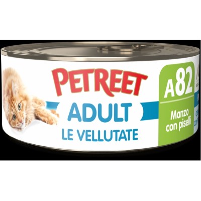 PETREET VELLUTATE A82 MANZO CON PISELLI 70GR