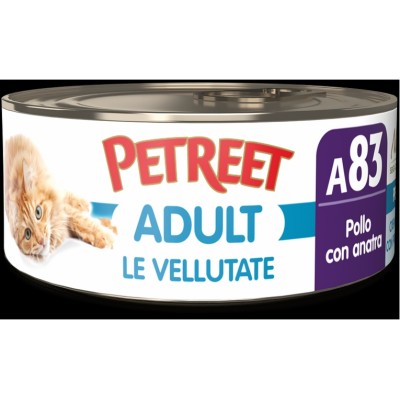 PETREET VELLUTATE A83 POLLO CON ANATRA 70GR