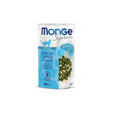 MONGE SUPREME AD. TONNO QUINOA E ALGHE 80GR
