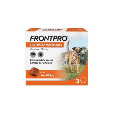 FRONTPRO COMPRESSE ANIPARASSITARIE PER CANI 4-10KG