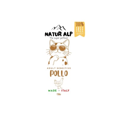 NATUR ALP CAT ADULT SENSITIVE POLLO 1,5KG