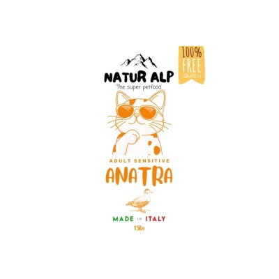 NATUR ALP CAT ADULT SENSITIVE ANATRA 1,5KG