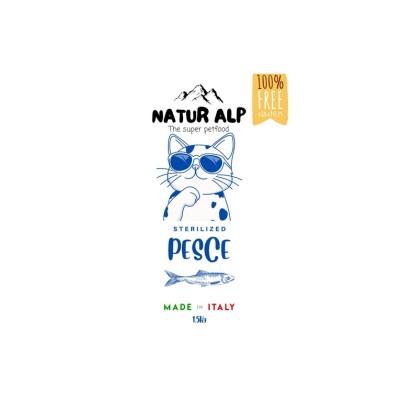 NATUR ALP CAT STERILIZED SENSITIVE PESCE 1,5KG