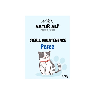 NATUR ALP CAT MAINTENENCE STERI PESCE 10KG