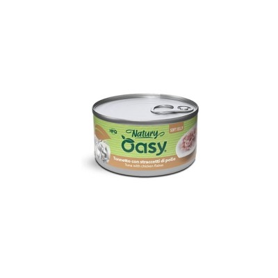 OASY CAT NATURY TONNETTO CON STRACCETTI DI POLLO JELLY 85GR