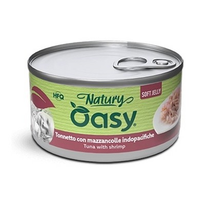 OASY CAT NATURY JELLY ADULT TONNETTO CON MAZZANCOLLE 150GR