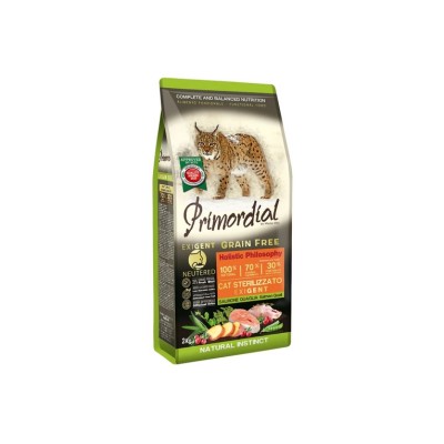 PRIMORDIAL CAT STERILISED EXIGENT SALMONE E QUAGLIA 2KG