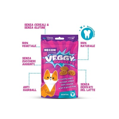 NECON CAT VEGGY NUGGETS DENTAL 85GR