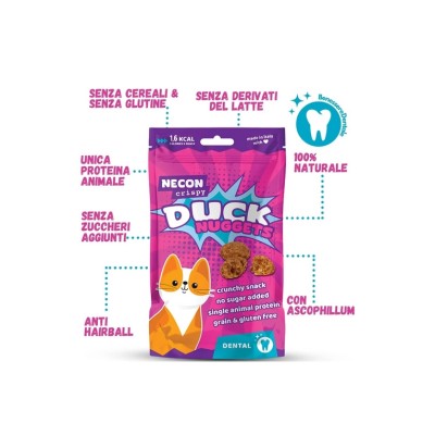 NECON CAT DUCK NUGGETS DENTAL 85GR