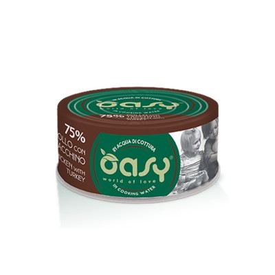 OASY CAT MORE LOVE POLLO CON TACCHINO 70GR