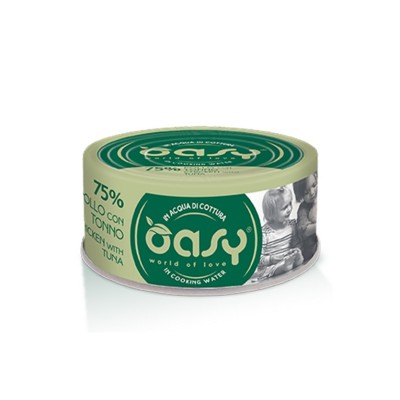 OASY CAT MORE LOVE POLLO CON TONNO 70GR