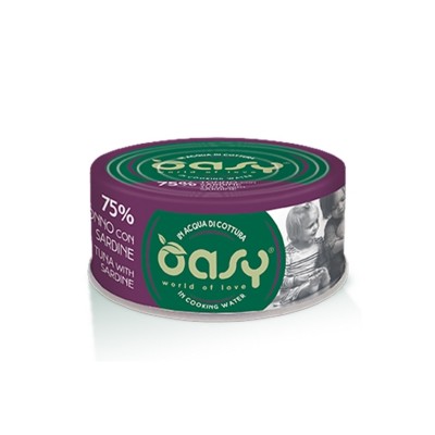 OASY CAT MORE LOVE TONNO CON SARDINE 70GR