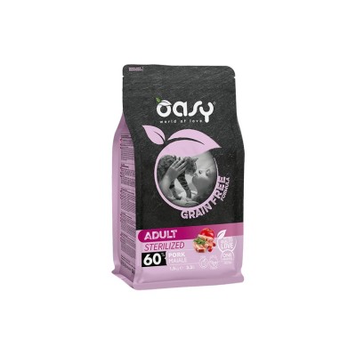 OASY GRAIN FREE STERILISED MAIALE 300GR