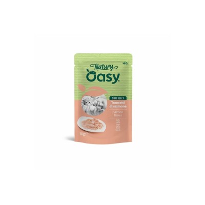 OASY CAT NATURY SOFT JELLY TRANCETTI DI SALMONE BUSTA 70GR
