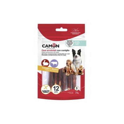 CAMON ROLLS PELLE BOVIN CON CONIGLIO 12CM 70GR