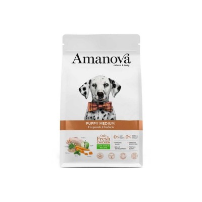 AMANOVA DOG PUPPY LG MEDIUM POLLO 12KG
