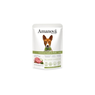 AMANOVA POUCH EXQUISITE AGNELLO E MAIALE 100GR