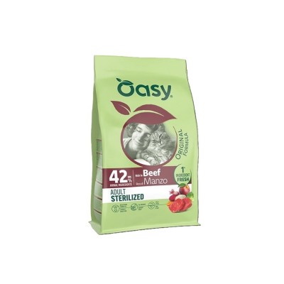 OASY CAT ORIGINAL ADULT STERILIZED MANZO 1,5KG
