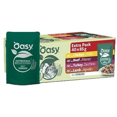 OASY CAT ORIGINAL MULTIPACK STERILIZED MEAT 40 BUSTE
