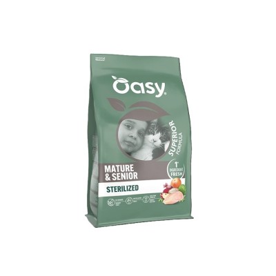 OASY CAT SUPERIOR MATURE STERILIZED POLLO 1,5KG