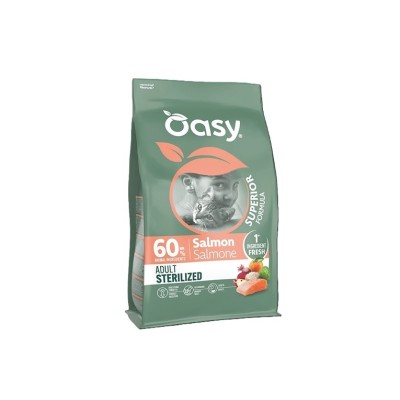 OASY CAT SUPERIOR STERILIZED SALMONE 6KG