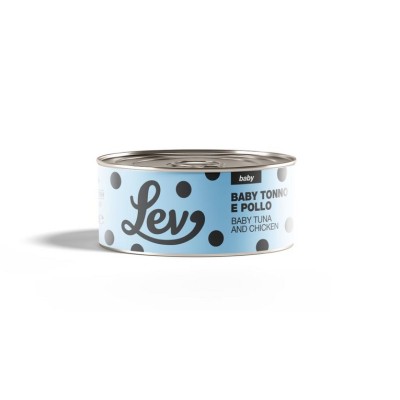 LEV BABYCAT TONNO E POLLO LATTINA 140GR