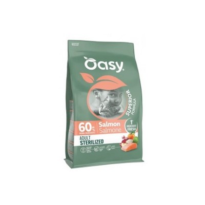 OASY CAT SUPERIOR STERILIZED SALMONE 1,5KG