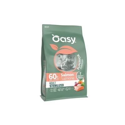 OASY CAT SUPERIOR STERILIZED SALMONE 300GR