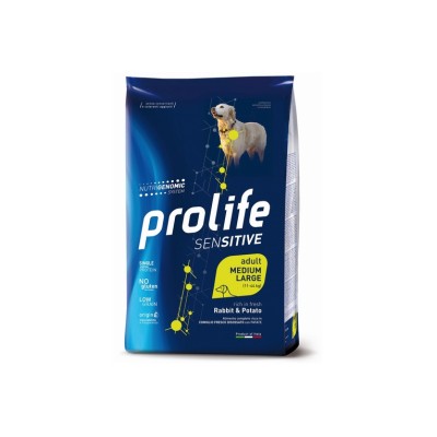 PROLIFE DOG ADULT SENSITIVE CONIGLIO E PATATE M/L 10KG