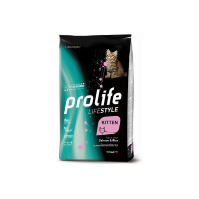 PROLIFE CAT LIFESTILE KITTEN SALMONE E RISO 1,5KG