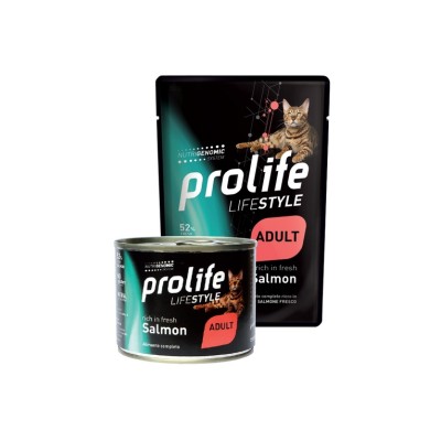 PROLIFE CAT LIFESTAGE ADULT SALMONE BUSTA 85GR