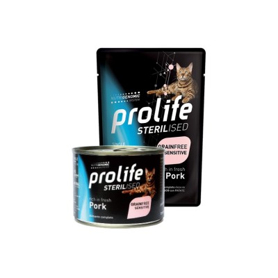 PROLIFE CAT LIFESTAGE STERILISED GRAIN FREE MAIALE BUSTA 85GR