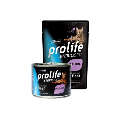 PROLIFE CAT LIFESTAGE STERLISED MATURE MANZO BUSTA 85GR