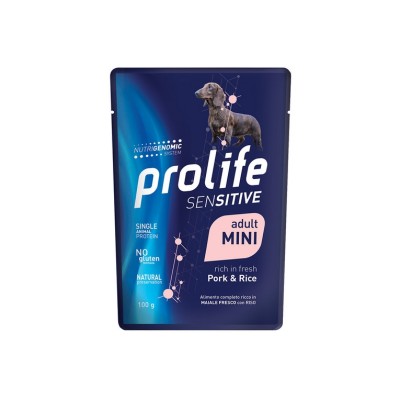 PROLIFE DOG SENSITIVE ADULT MAIALE E RISO  100GR