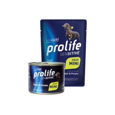 PROLIFE DOG SENSITIVE ADULT GRAIN FREE CONIGLIO E PATATE  100GR