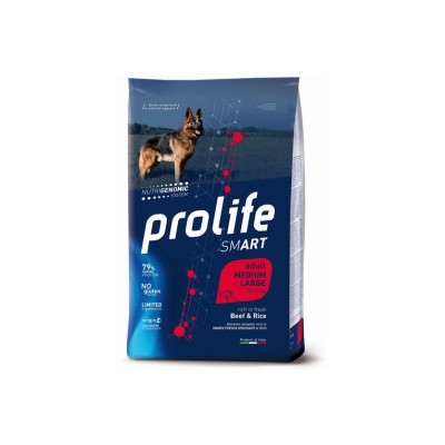 PROLIFE DOG SMART ADULT MANZO E RISO M/L 12KG