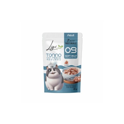 LIGO NATURE JELLY 09 TONNO CON PESCE E MERLUZZO 85GR